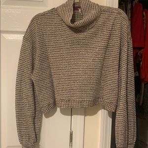 Free People Cropped Turtleneck
